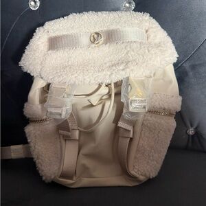 Lululemon Wunderlust Backpack Mini 3LFleece- Ivory Beige Bag